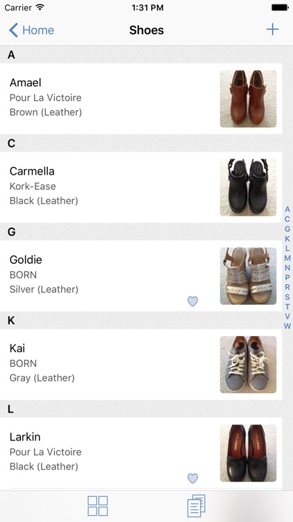 myShoeCache: Shoe Organizer