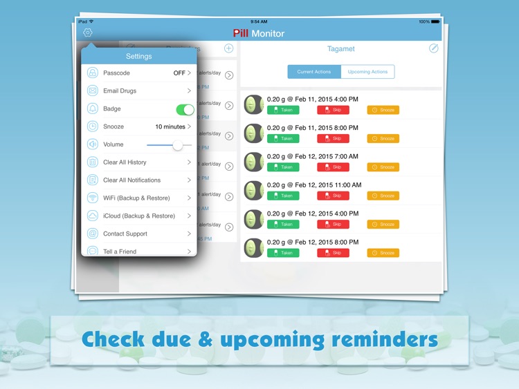 Pill Monitor Pro for iPad - Drug Reminders & Logs screenshot-4