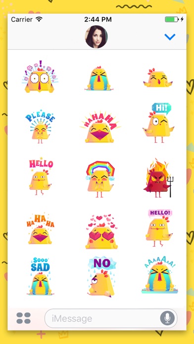 Chicken Emoji Animated Sticker screenshot 3