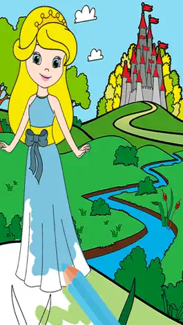 Game screenshot Paint princes in princesses coloring game hack