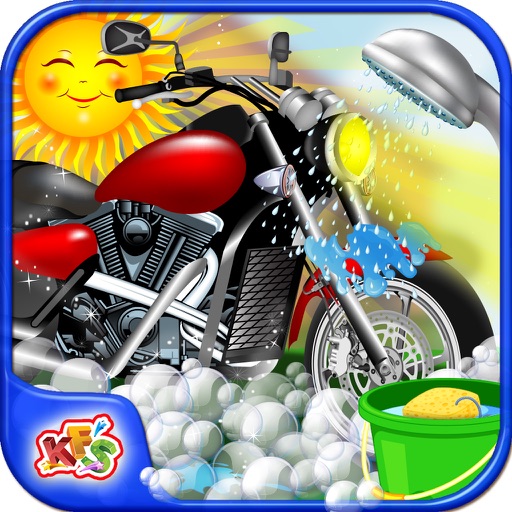 Sports Bike Wash – Repair & cleanup motorcycle in this spa salon game for kids icon