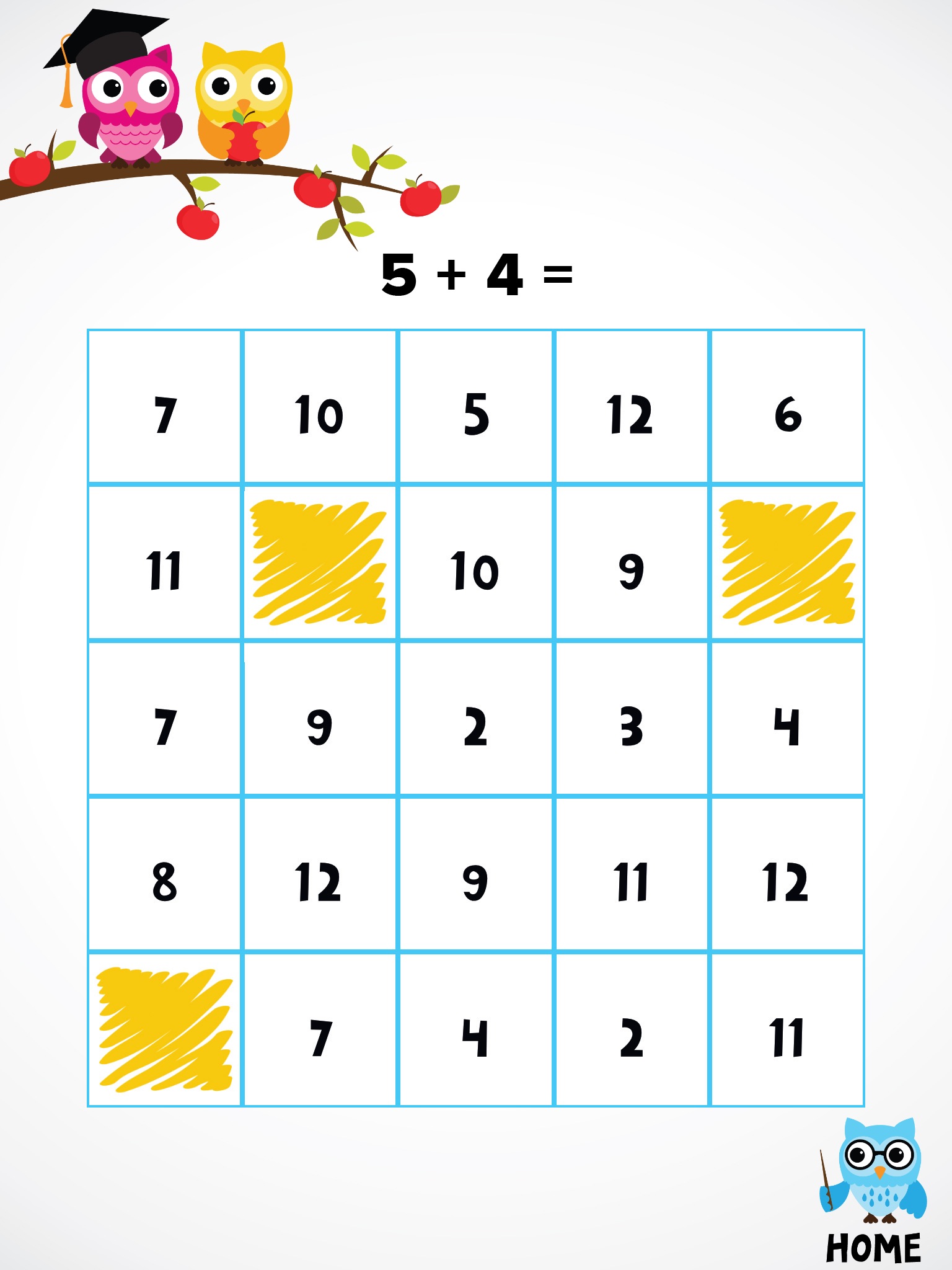 Hooty Hoo: Bingo Math screenshot 2