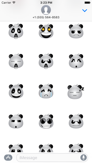 Panda Face Emoji - Sticker(圖2)-速報App