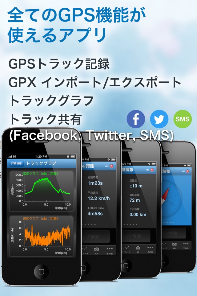 やまやまGPS (登山、渓流釣り、MTB用地図) screenshot 4