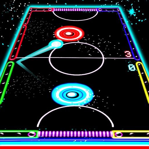 Glow Hockey HD - Neon Light Air Hockey Icon