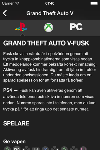 Cheats for GTA - for all Grand Theft Auto games screenshot 2