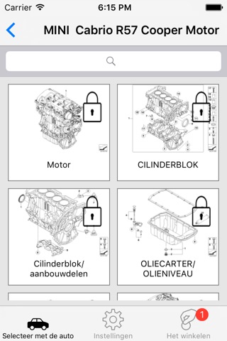 Parts and diagrams for MINI screenshot 3