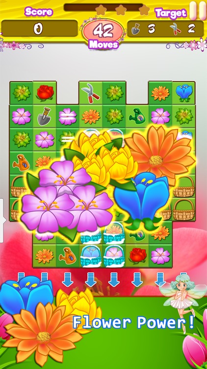 Blossom Garden - Free Flower Blast Match 3 Puzzle screenshot-3