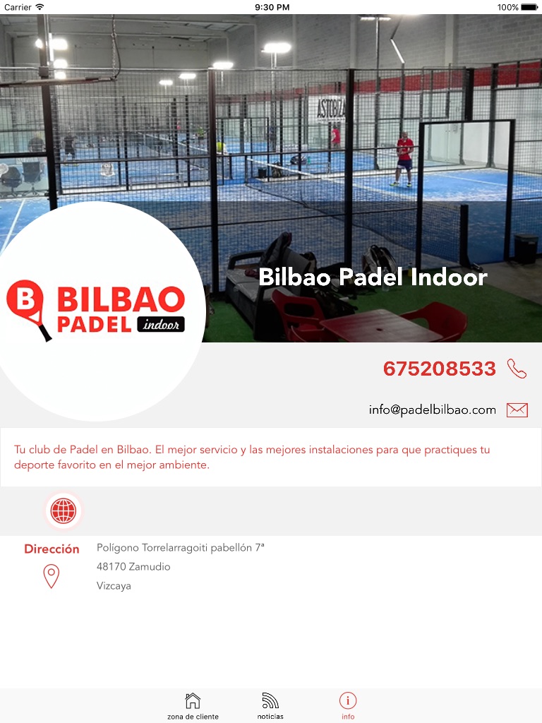 Bilbao Padel Indoor screenshot 3