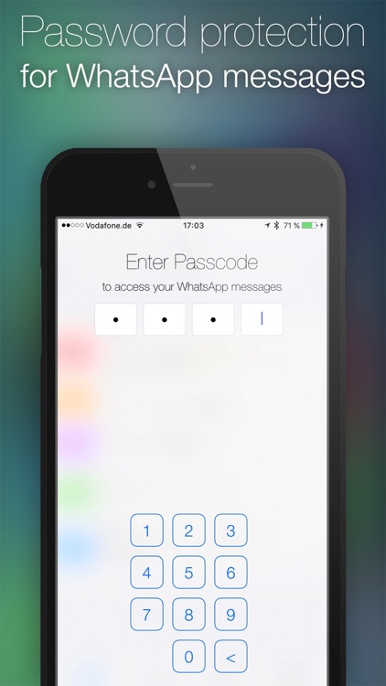Password for WhatsApp Messages.