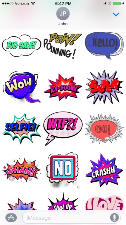 Comic Talks Stickers for iMessages screenshot-3