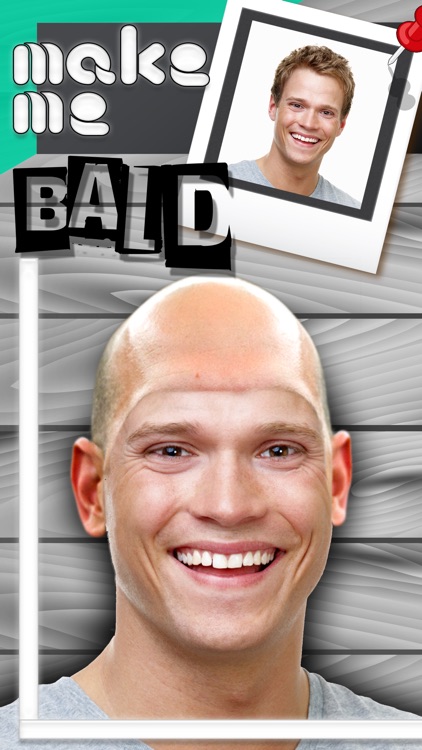 Bald Head Virtual Barber Shop Funny Picture Frames