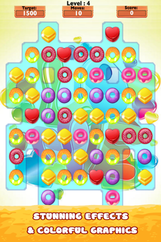 Donut Cookie Stars Blast-Best Gummy Games For Fun screenshot 3