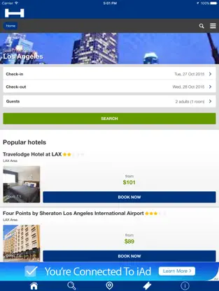 Image 1 Los Ángeles Hoteles + Compara y Reserva de hotel para esta noche con el mapa y viajes turísticos iphone