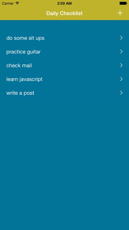 Daily Check - check daily routines,todos
