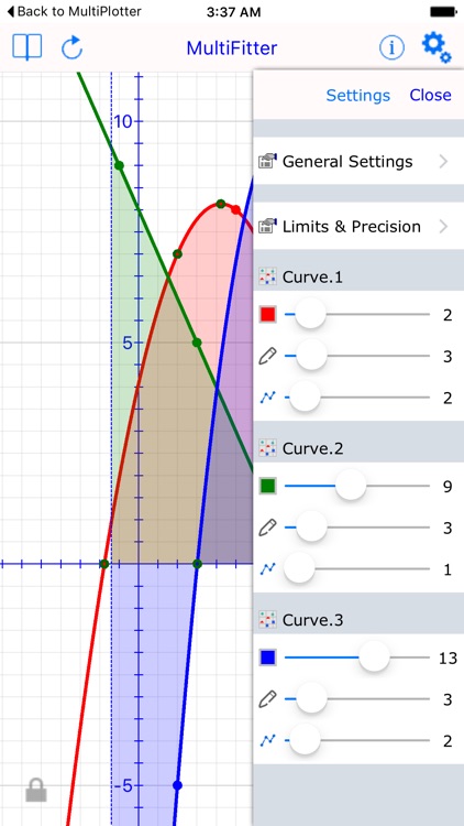 Multi Fit Graph Calculator screenshot-3