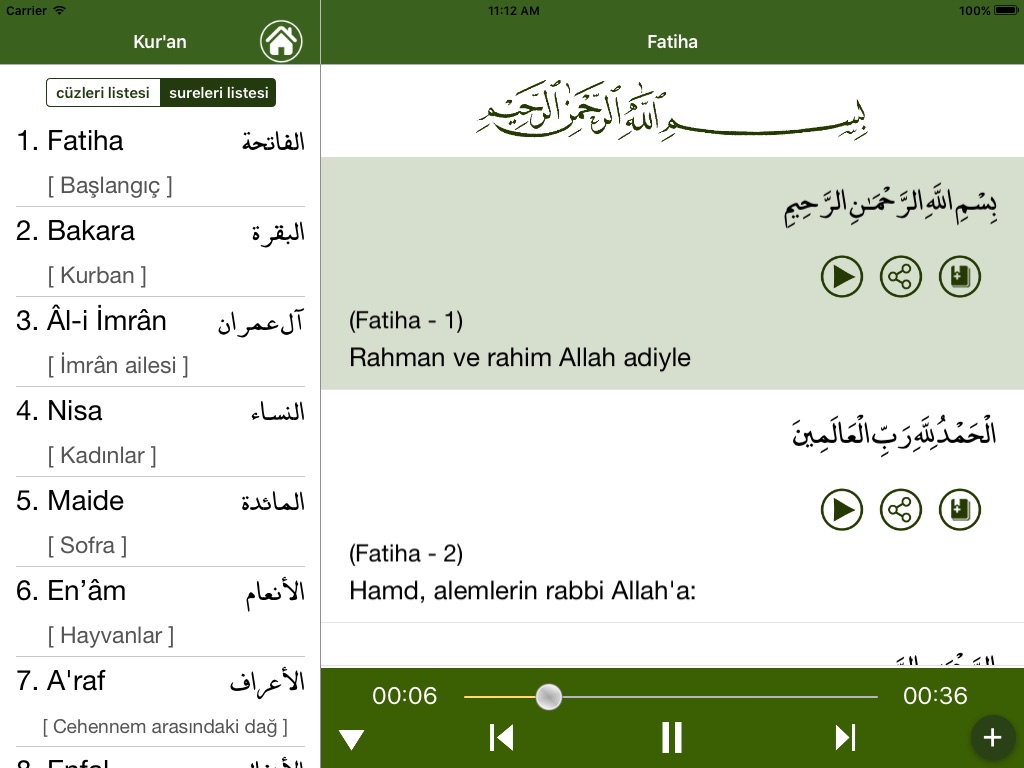 Türkçe Kur'an-ı Kerim screenshot 2