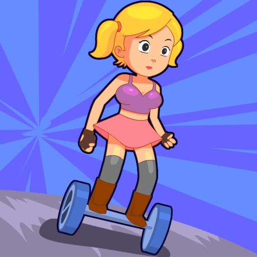 Hoverboard Rider Skety Icon