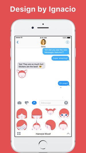 Hairstyle Mood! stickers for iMessage(圖1)-速報App