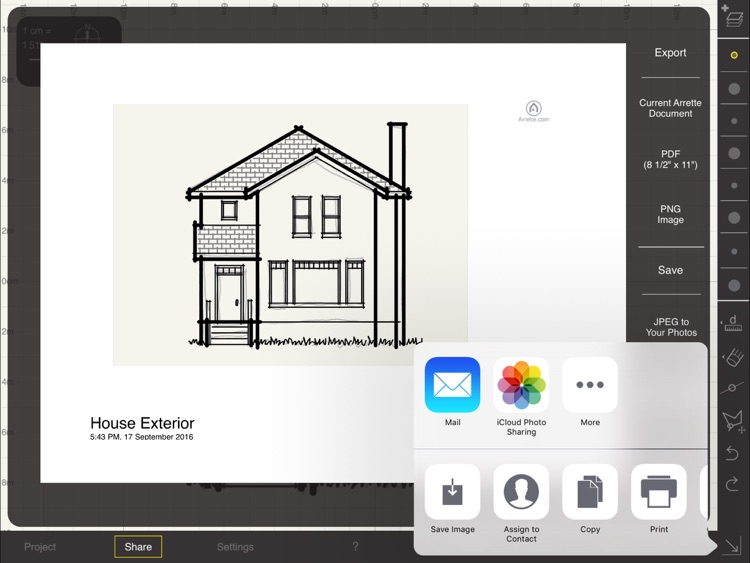 Arrette Scale – Sketch and draft architecture
