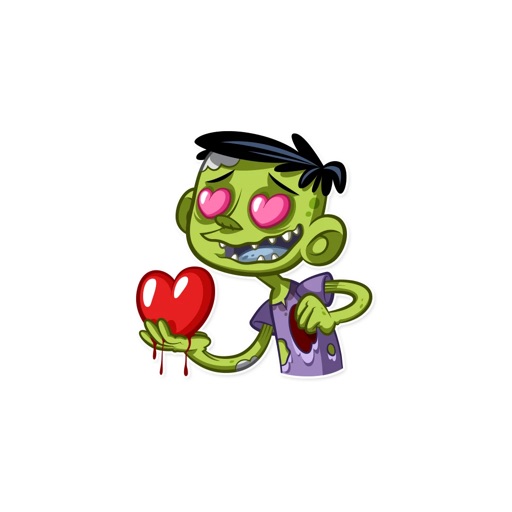 Zombie Boy for Hallowen - Sticker pack iMessage icon