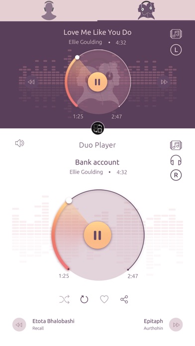 DuoPlayer a Dual Music Player screenshot 4