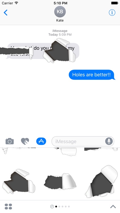 Message Holes