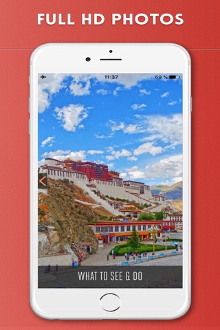Lhasa Travel Guide with Offline City Street Map screenshot 2