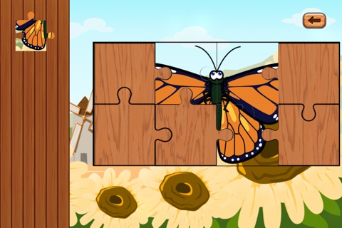 Animal puzzles Butterfly Edition for kids, toddlers and preschoolers - jigsaw and different pieces puzzles screenshot 2