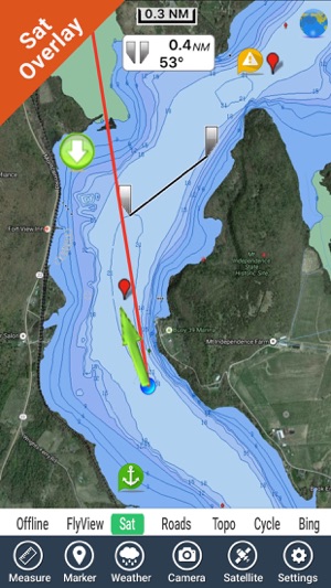 Champlain lake Vermont GPS offline fishing charts(圖2)-速報App