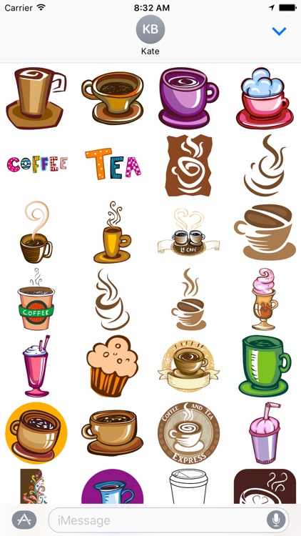 Coffee and Tea Stickers