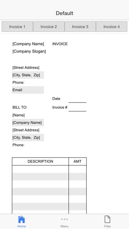 Business Invoices