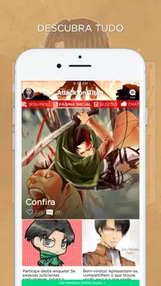 Screenshot 1 Amino para: Attack on Titan PT iphone