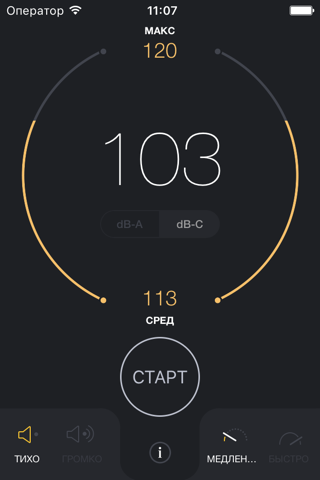 Скриншот из dB Decibel Meter - sound level measurement tool