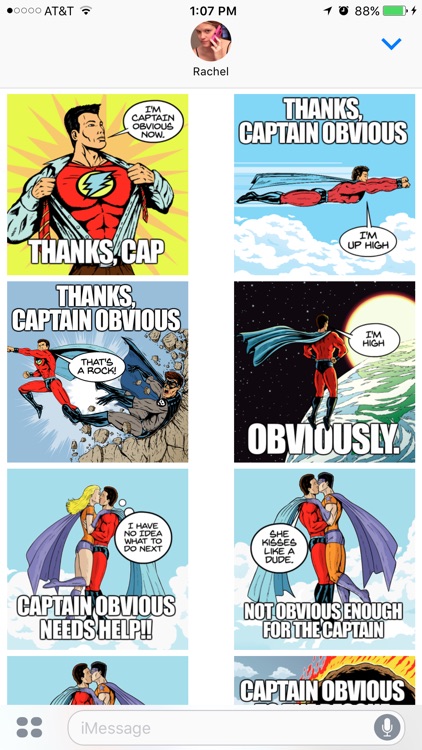 Captain Obvious Stickers
