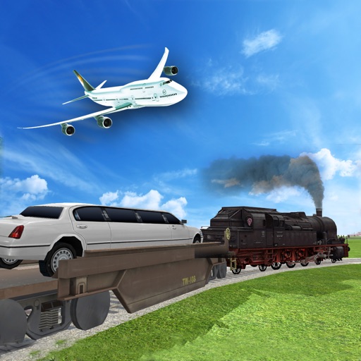 Limo Car Transport Train Driver Simulator 2016 icon