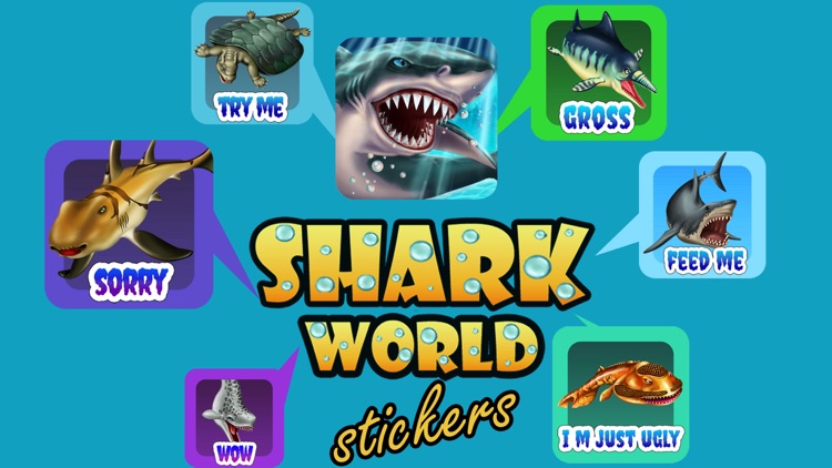 Shark World Stickers