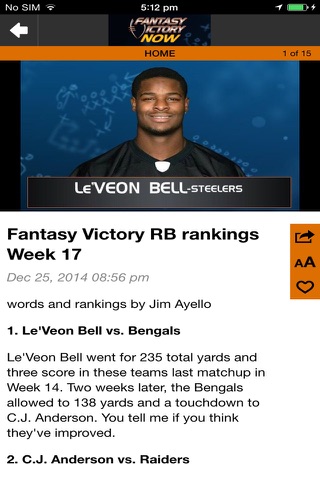 Fantasy Victory with Paul Charchian screenshot 3