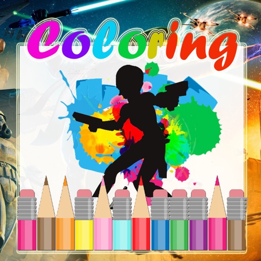 Easy Paint Coloring Book Kids Game for Star Wars Rebels iOS App