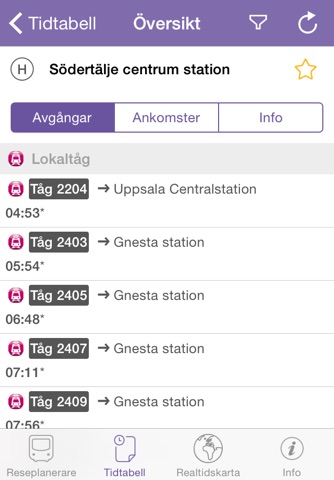 ResRobot - Sveriges kollektivtrafik screenshot 3