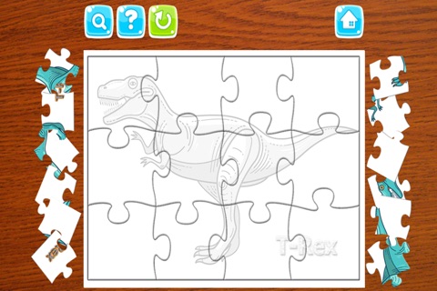 Dinosaur Name Jigsaw Puzzle Jurassic Kid Education screenshot 3
