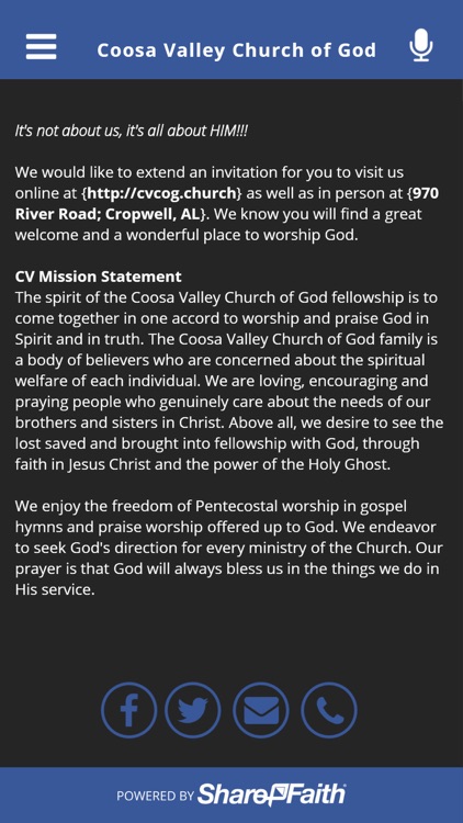 Coosa Valley Church of God screenshot-4