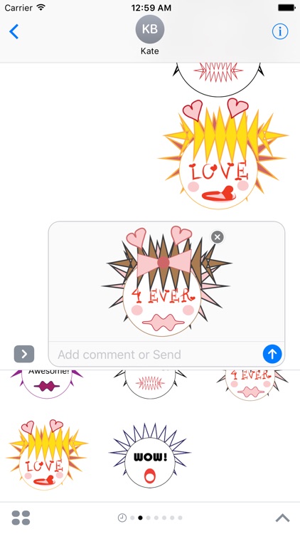 Emotional Emoji Creatures Free Sample Stickers screenshot-3