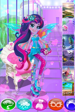PONY Dress Up Games with Christmas Princess for my little Toddler Girls HD screenshot 3