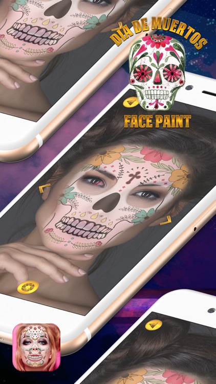 Día de Muertos Pintura de Cara