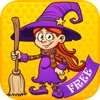 Cute Witches Kids Puzzle Game