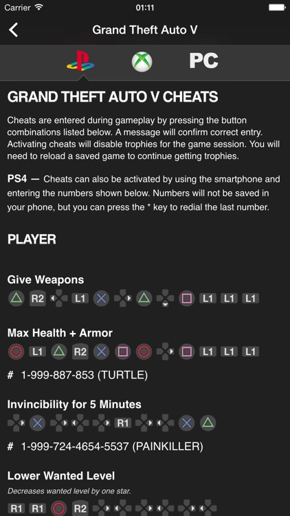 Cheats for GTA - for all Grand Theft Auto games