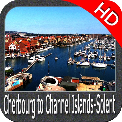 Marine: Cherbourg to channel island-solent HD - GPS Map Navigator