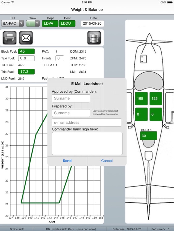 Pan Aero Weight and Balance Light Aircraft