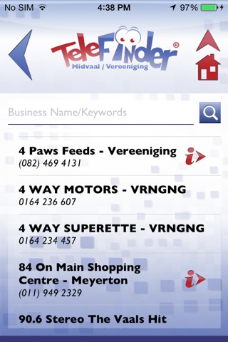 Telefinder Midvaal/Vereeniging screenshot 4